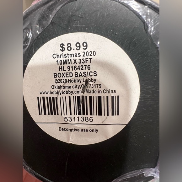 Beaded garland string metallic pink - Picture 2 of 2